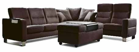 Stressless&reg; Wave Low Back Sofa (Medium)