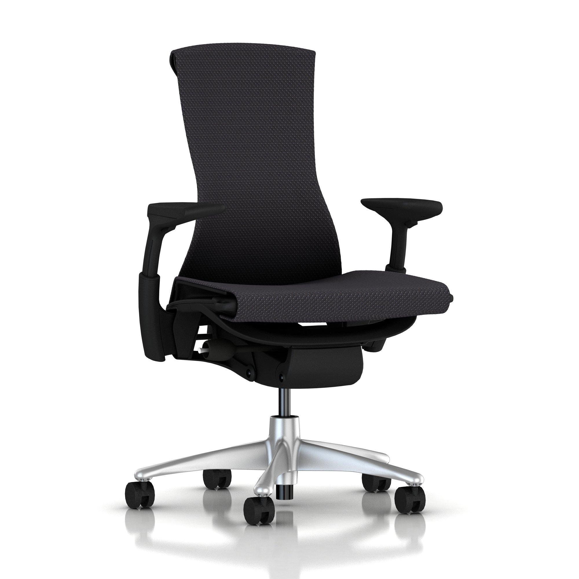 Embody Chair Carbon Balance with Graphite Frame Titanium Base by Herman Miller