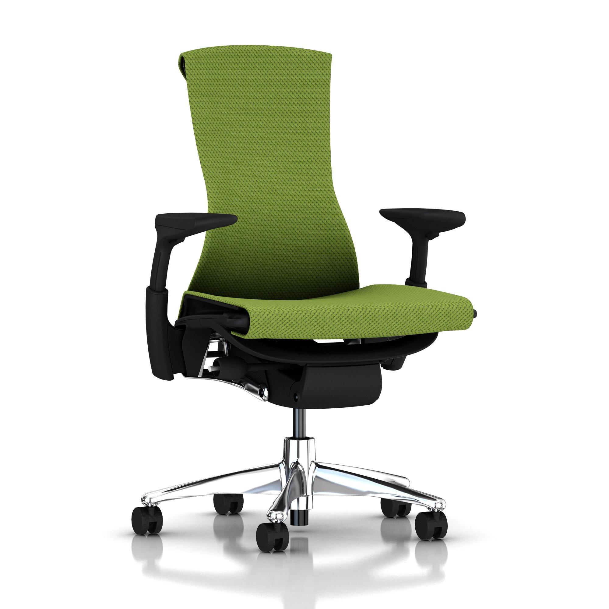 Embody Chair Green Apple Balance Aluminum with Graphite Frame