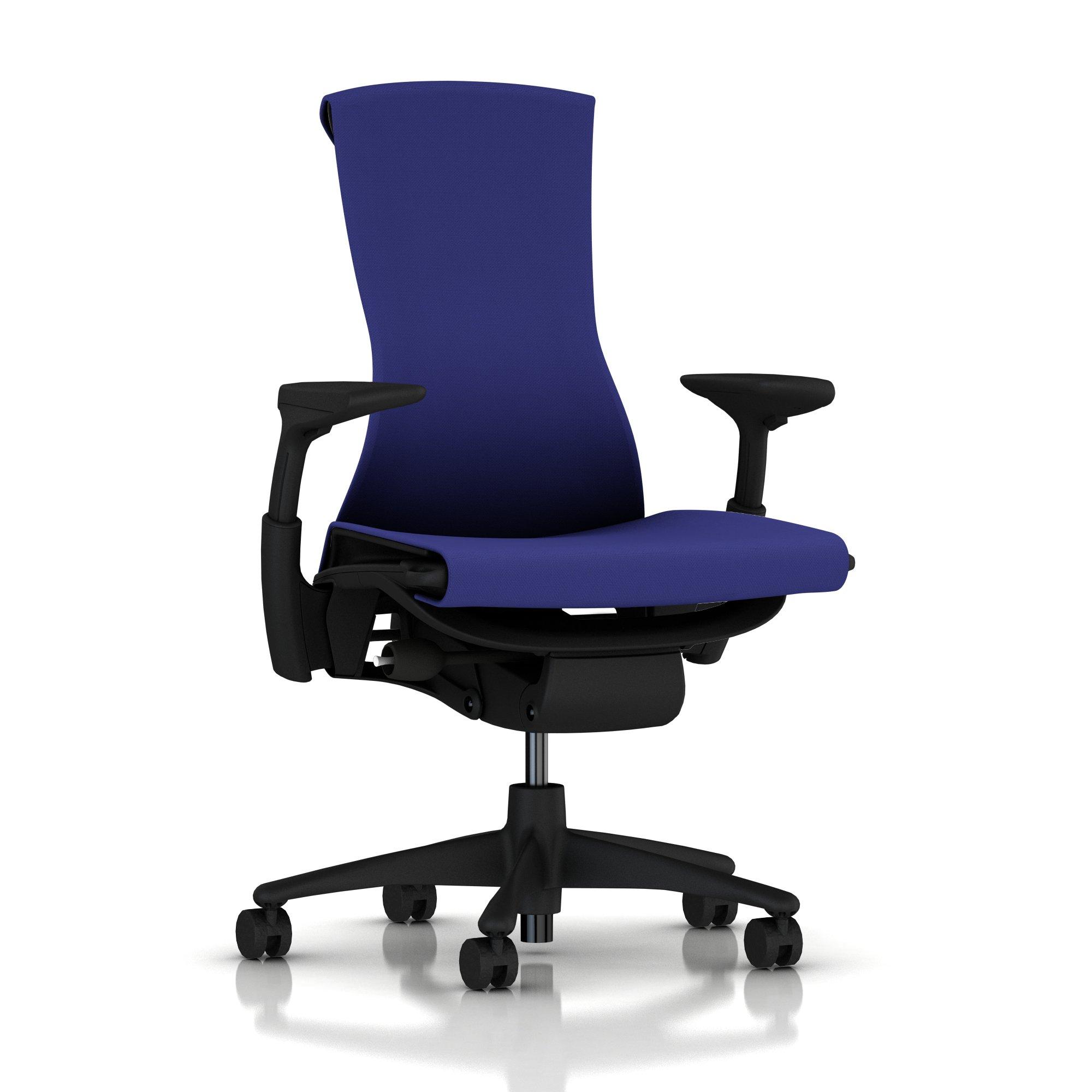 Embody Chair Iris Blue Rhythm with Graphite Frame