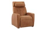 The Positive Posture Luma Designer Harness Tobacco Leather Zero  Gravity Recliner Chair