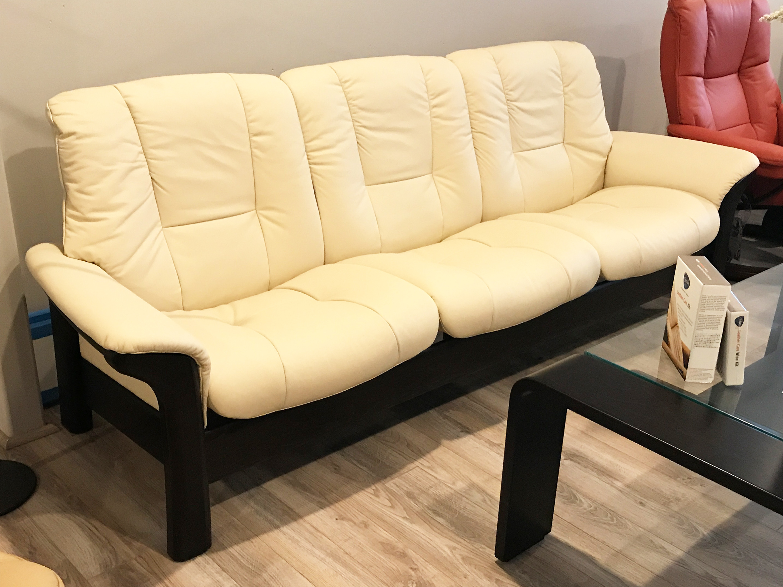 low back leather recliner sofa