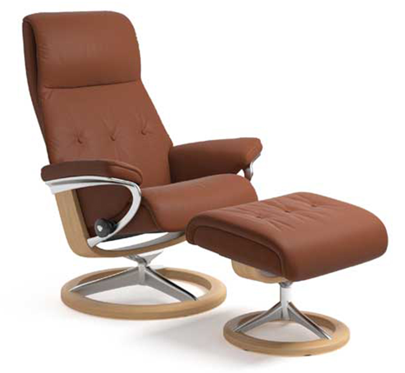 Stressless Sky Recliner Chair and Ottoman by Ekornes