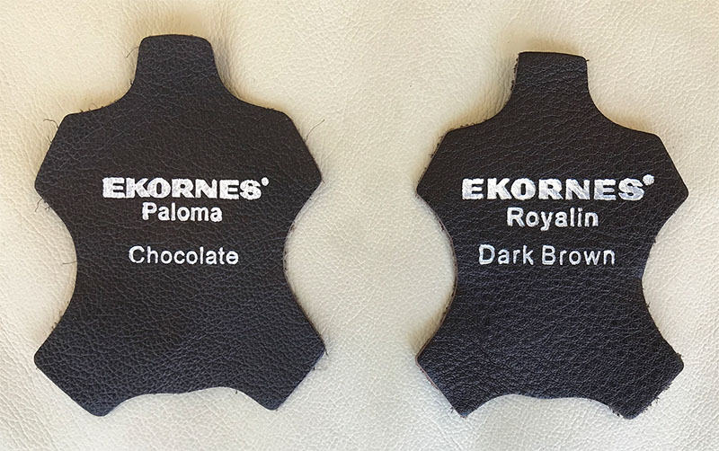 Stressless Paloma Chocolate vs Royalin Dark Brown Leather from Ekornes