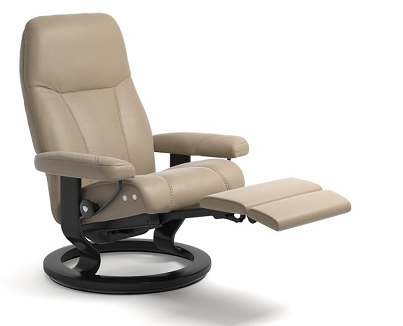 Stressless Consul Power LegComfort Classic Base Recliner Chair