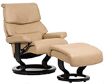 Stressless Capri Recliner Chair and Ottoman