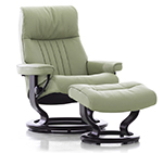 Stressless Crown Large Recliner Chair and Ottoman by Ekornes