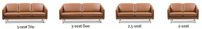 Stressless Eve Leather Sofa, LoveSeat and Longseat by Ekornes