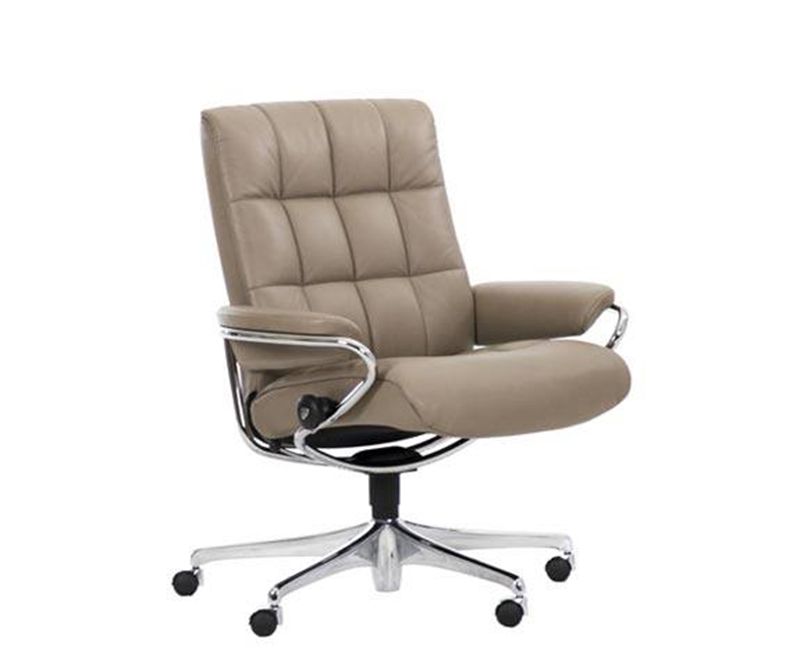Ekornes Stressless London Low Back Leather Office Desk Chair Stressless London Low Back Office Desk Recliner Chair By Ekornes