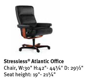 Stressless Atlantic Office Desk Chair Dimensions