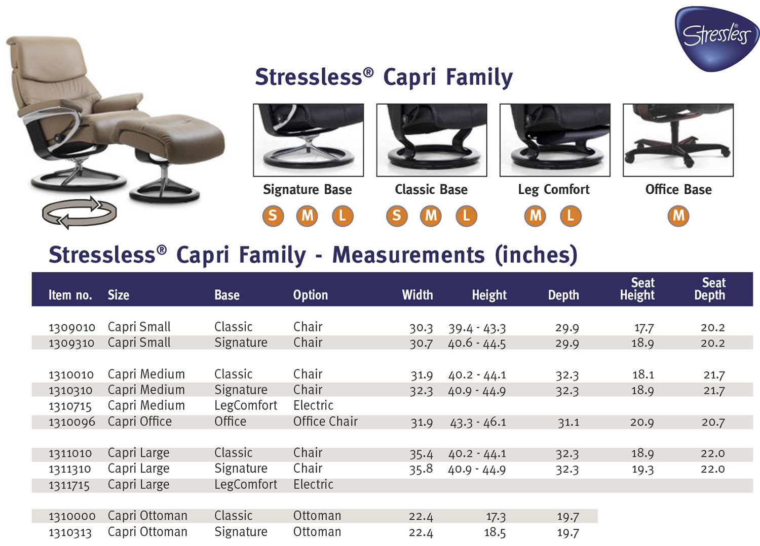 small recliner dimensions