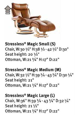 Stressless Magic Recliner Chair Ekornes Dimensions