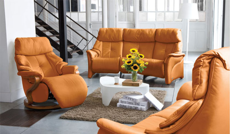 Himolla Chester Leather ZeroStress Integrated Recliner Chair and Sofa