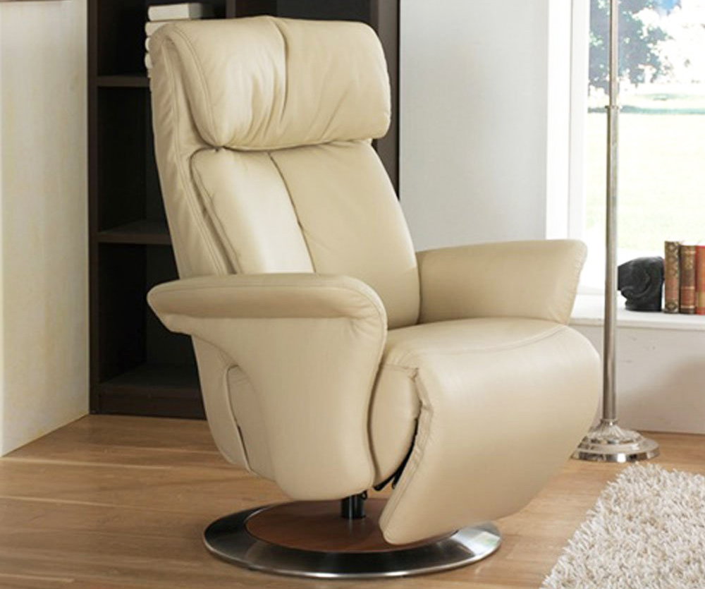 Himolla Palena ZeroStress Transitional Recliner Leather Chair and Foot  Stool Ottoman - 8504-32D - 02D.