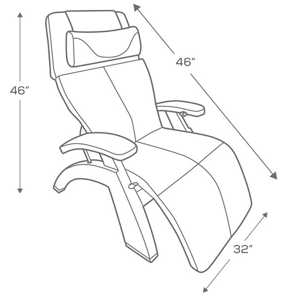 Series 2 PC-610 Omni-Motion PC-Live Classic Perfect Chair Zero Gravity Power Recliner by Human Touch