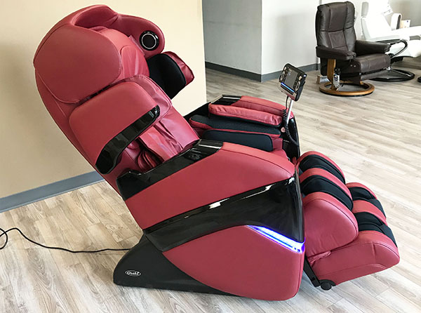 Osaki OS-3D Pro Cyber Massage Chair Recliner in Red