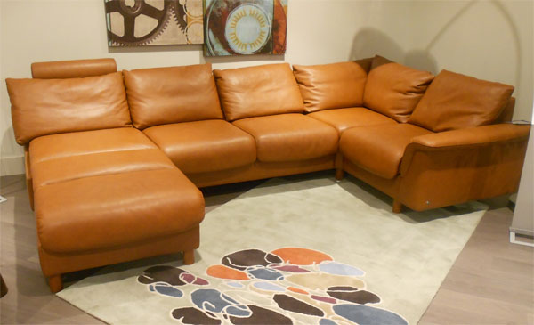 Stressless E300 Royalin TigerEye Leather Sectional