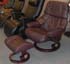 Stressless Tampa Small Reno Paloma Chocolate Leather by Ekornes