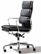 Eames Soft Pad Executive Office Chairs in Maharam Wool by Charles