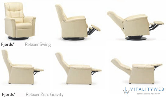 Fjords 855 Urke Ergonomic Swing Recliner Chair Norwegian