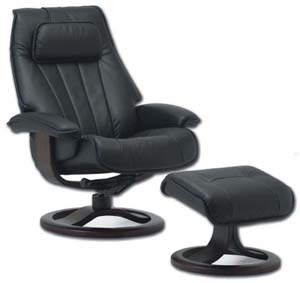 Fjords 940 Hellevik Ergonomic Recliner Chair and Ottoman 