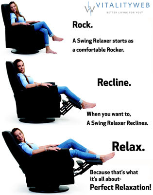 Fjords Ergonomic Swing Zero Gravity Relaxor Recliner Chair Norwegian Scandinavian Lounger