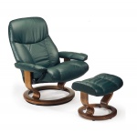 Stressless Ambassador Recliner chair and Ottoman by Ekornes