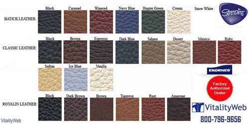 Stressless Consul Paloma Pearl Leather Colors