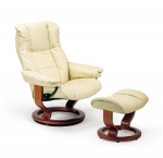 Stressless Kensington Recliner Chair and Ottoman by Ekornes