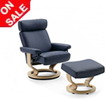 Stressless Taurus Recliner Chair and Ottoman by Ekornes